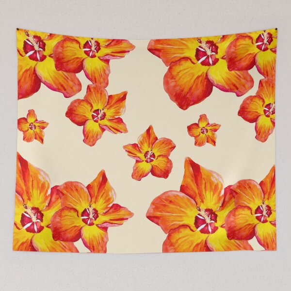Artikelvorschau, Hibiskus-Muster entworfen und verkauft von Lys-Design.