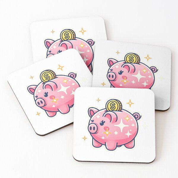 Item preview, Sparkly Pink Piggy Bank designed and sold by AStickerMaker12.