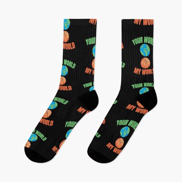 Item preview, Your World My World Basketball Lover designed and sold by Guess4best.