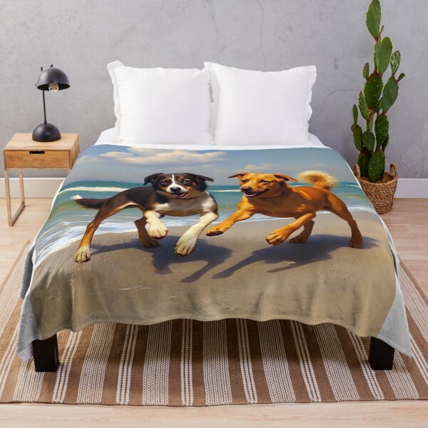 Item preview, Dogs playing at the beach designed and sold by Gaspar Avila.