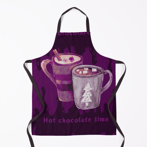 Item preview, Hot chocolate time, purple and pink mugs design designed and sold by Stefrait-7.