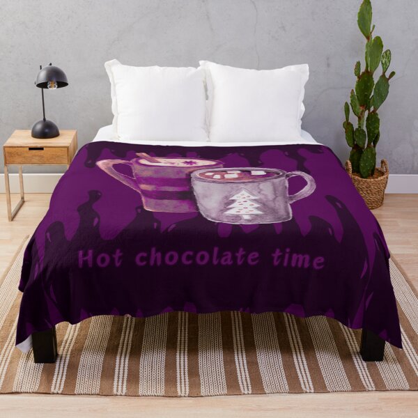 Item preview, Hot chocolate time, purple and pink mugs design designed and sold by Stefrait-7.