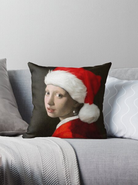 Item preview, Girl with a Pearl Earring and a Festive Twist designed and sold by Art & Coffee.