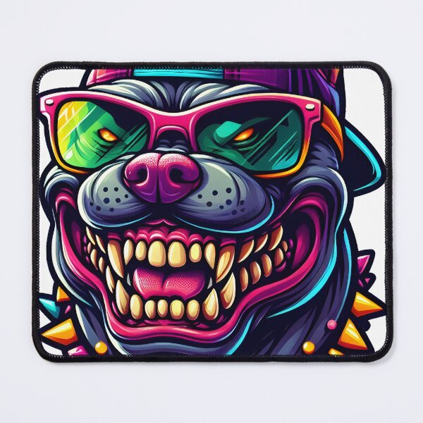 Item preview, A stylish pitbull with a beautiful cap and fancy sunglasses designed and sold by ShihawyAhmad.