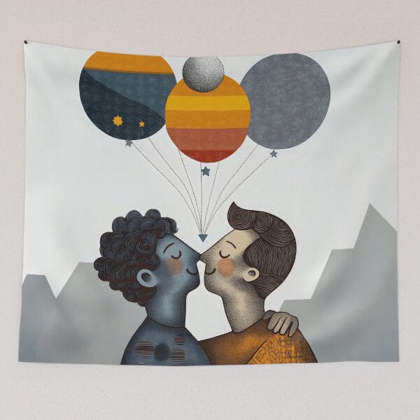 Item preview, Hopes, Dreams & Balloons. LBTQ illustration designed and sold by Shoot-The-Moon.