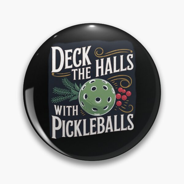 Item preview, Deck The Halls With Pickleballs Funny designed and sold by Redgiant87x.