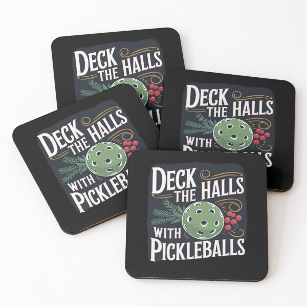 Item preview, Deck The Halls With Pickleballs Funny designed and sold by Redgiant87x.