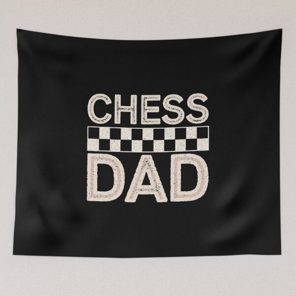 Item preview, Chess Dad Design with Rustic Checkered Typography designed and sold by love3617.