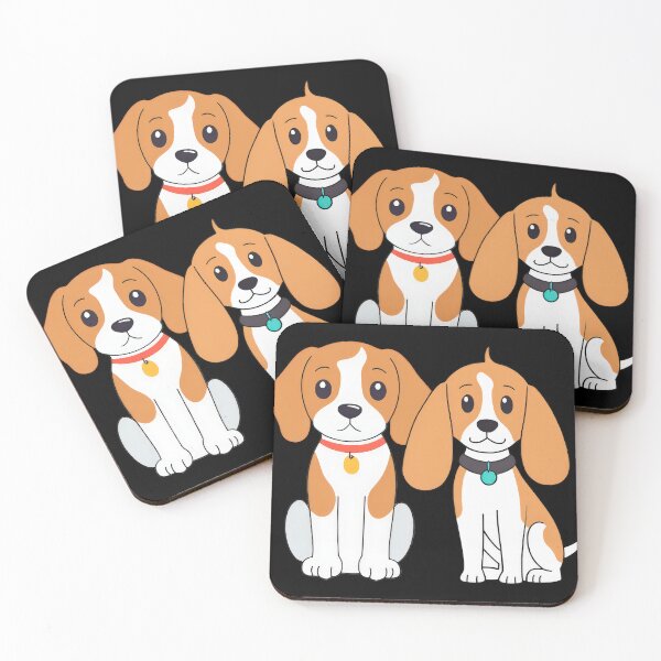 Item preview, 2 Cute Beagle Puppies, Light Brown Coat designed and sold by Jasava Shop.
