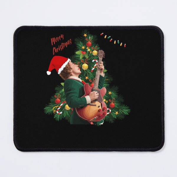 Item preview, Christmas With The Blues Guitar T-Shirt designed and sold by Darty Creations.