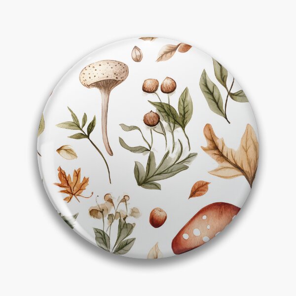 Item preview, Mushrooms and leaves - Autumn theme designed and sold by Fab-Haven.