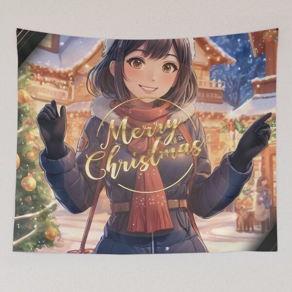 Item preview, Sweet Anime Christmas: A Kawaii Holiday Wish designed and sold by RK - Shop.