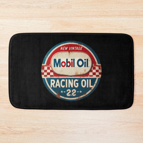 Item preview, Antique Mobil Oil Racing Car Sign designed and sold by FutureTraveller.