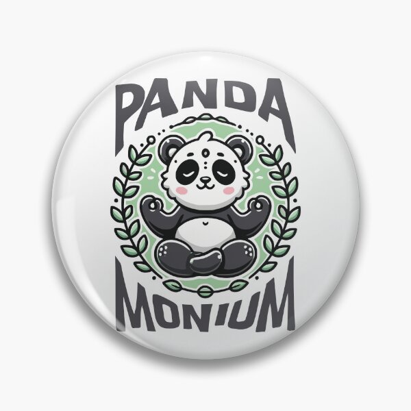 Item preview, Panda-Monium - Cute Meditating Panda Art designed and sold by QuirkPrint.