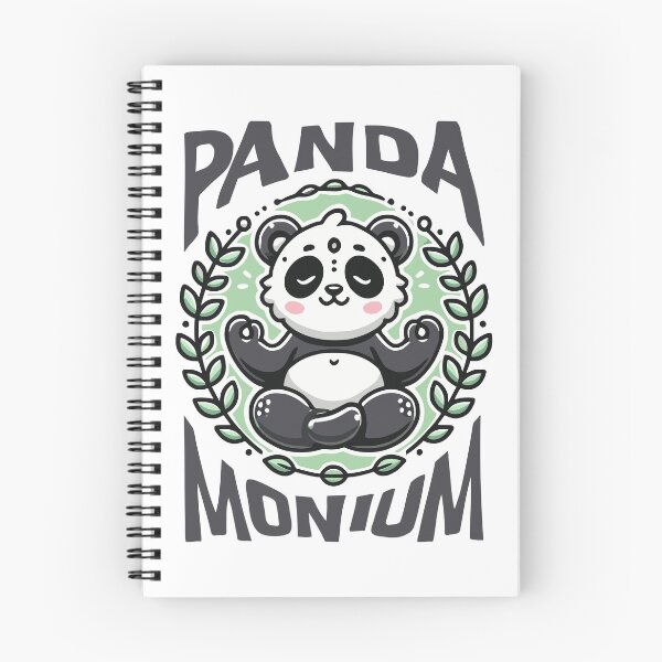 Item preview, Panda-Monium - Cute Meditating Panda Art designed and sold by QuirkPrint.