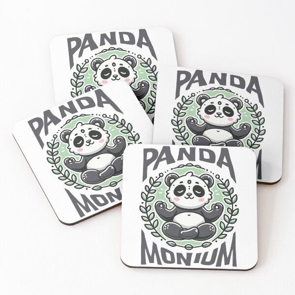 Item preview, Panda-Monium - Cute Meditating Panda Art designed and sold by QuirkPrint.