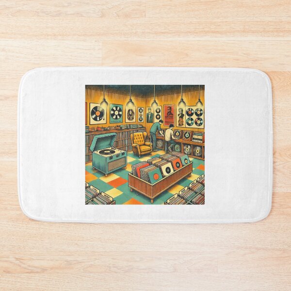 Item preview, Cozy Vinyl Spot - Record Shop Lounge designed and sold by OldSchoolRetro.