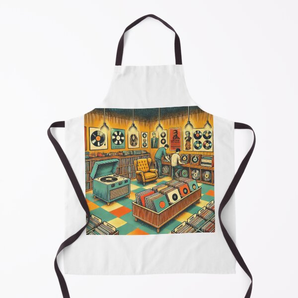 Item preview, Cozy Vinyl Spot - Record Shop Lounge designed and sold by OldSchoolRetro.