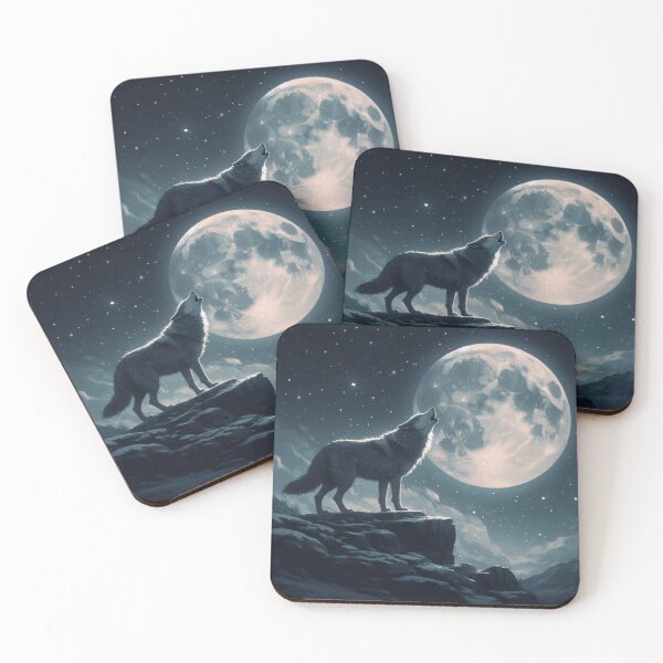 Item preview, Wolf howling at the moon designed and sold by Jennifer McBride.