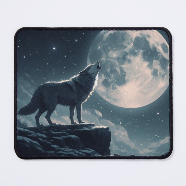 Item preview, Wolf howling at the moon designed and sold by Jennifer McBride.