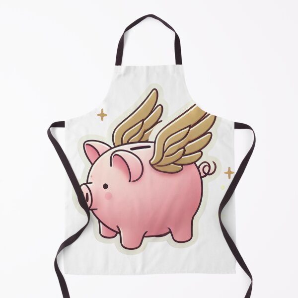 Item preview, Flying Pink Sparkly Piggy Bank designed and sold by AStickerMaker12.