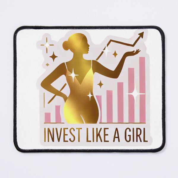 Item preview, Invest Like a Girl Sparkle designed and sold by AStickerMaker12.