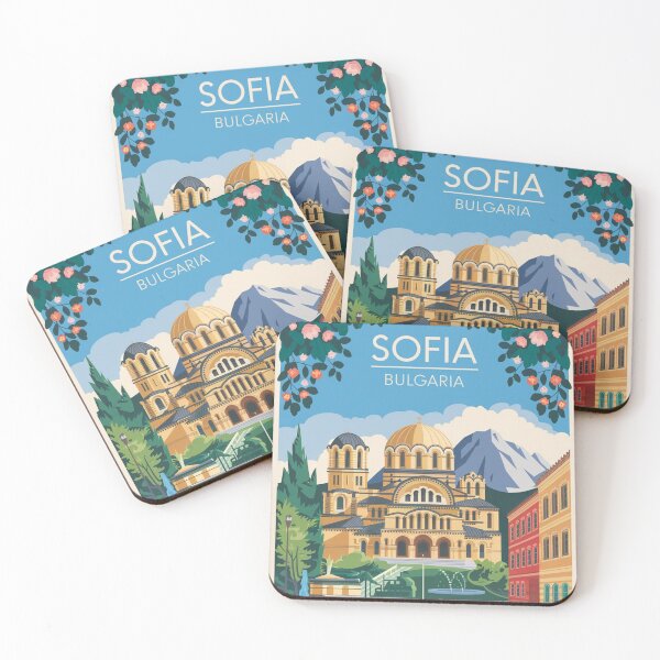 Item preview, Sofia Vintage Travel Poster designed and sold by TravelerRat.
