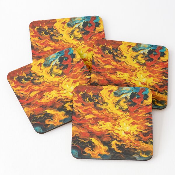 Item preview, Dramatic fire and smoke effect glowing red and yellow colors exploding designed and sold by Gabi.Media.