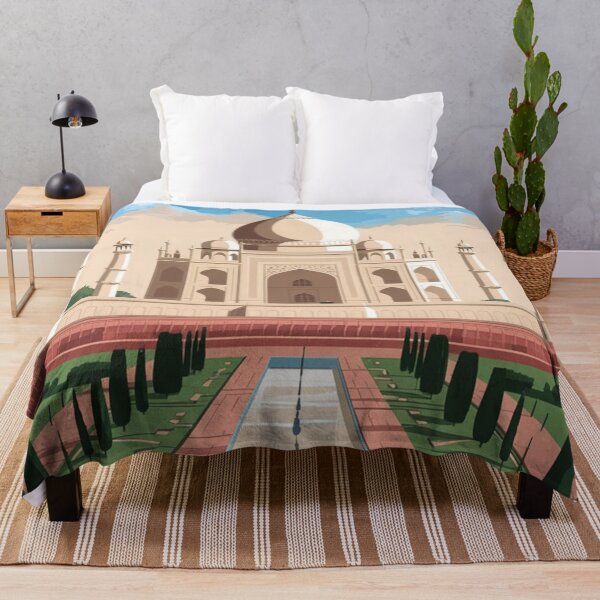 Item preview, Agra Vintage Travel Poster designed and sold by TravelerRat.