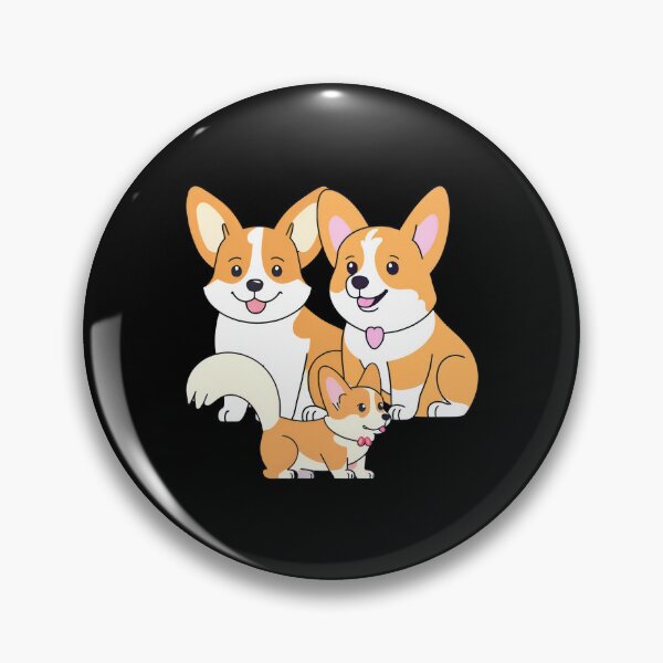 Item preview, Adorable Corgi Family - 3 Corgis Sitting Together designed and sold by Jasava Shop.