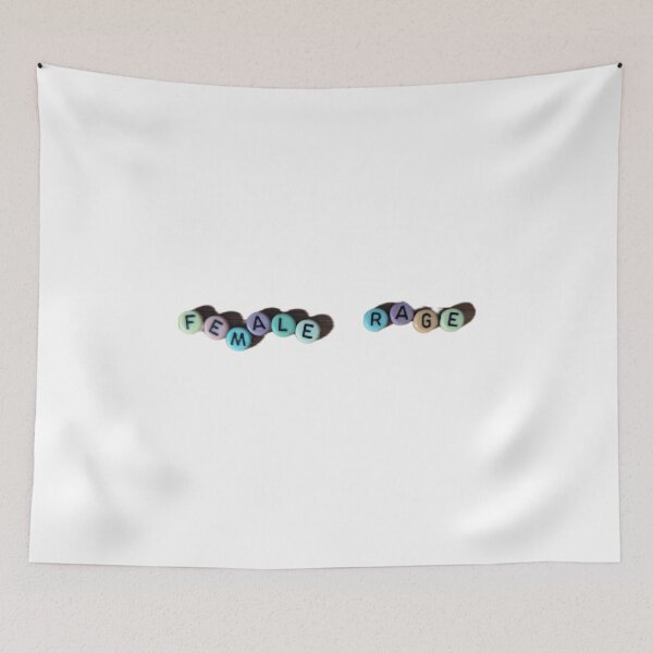 Item preview, Beads of a friendship bracelet with the words Female R*ge designed and sold by Kunst-in-Szene.