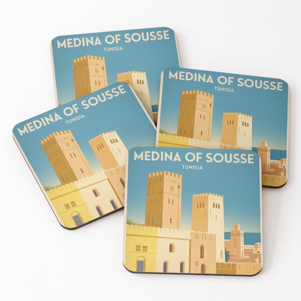 Item preview, Sousse Vintage Travel Poster designed and sold by TravelerRat.