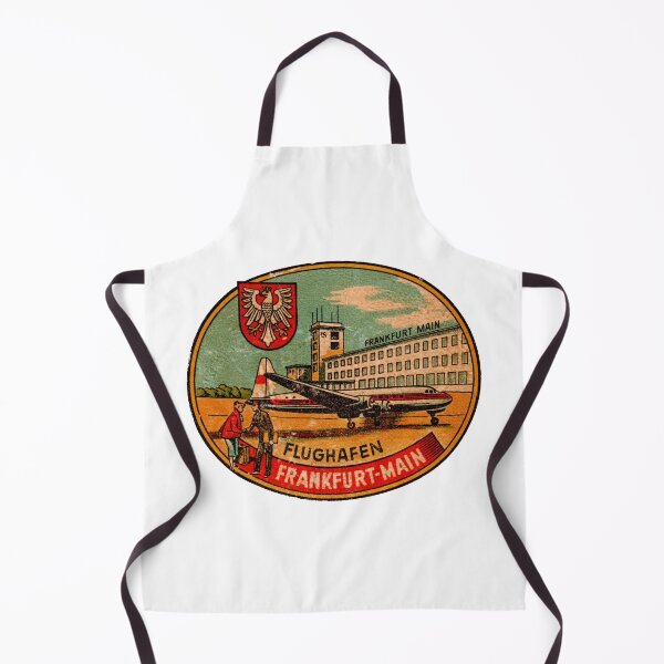 Item preview, Frankfurt Main Flughafen Airport Vintage Travel Decal designed and sold by hilda74.