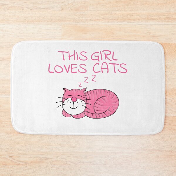 Item preview, This Girl Loves Cats, Cat Lover designed and sold by doodlerob.