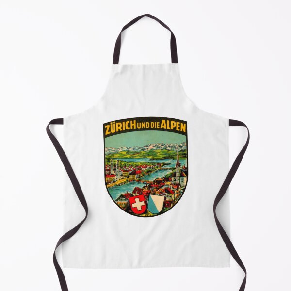Item preview, Zurich und die Alpen Vintage Travel Decal designed and sold by hilda74.
