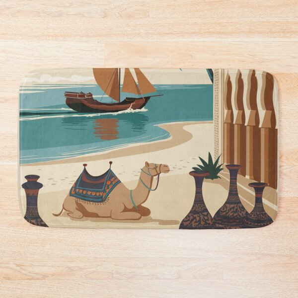 Item preview, Djerba Vintage Travel Poster designed and sold by TravelerRat.