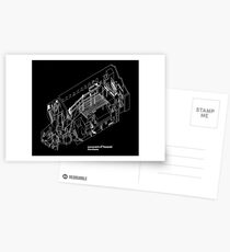 Haç Axonometric (black version) Postcards