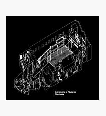 Haç Axonometric (black version) Photographic Print