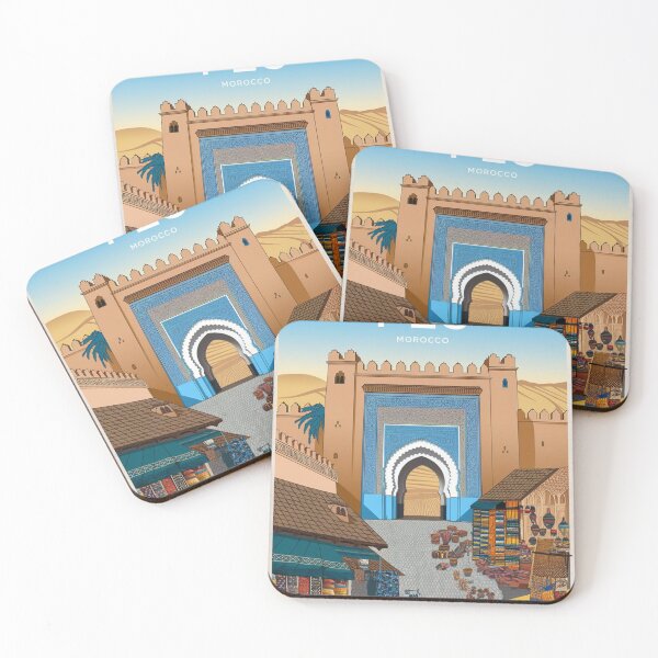 Item preview, Fes Vintage Travel Poster designed and sold by TravelerRat.