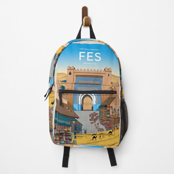 Item preview, Fes Vintage Travel Poster designed and sold by TravelerRat.