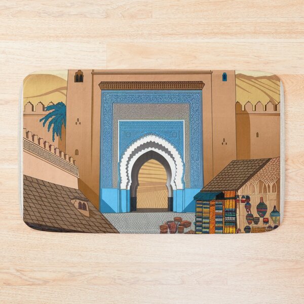 Item preview, Fes Vintage Travel Poster designed and sold by TravelerRat.