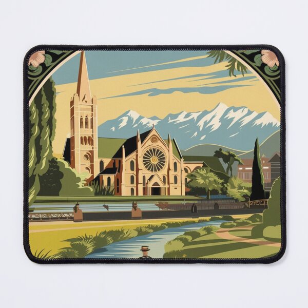 Item preview, Christchurch Vintage Travel Poster designed and sold by TravelerRat.