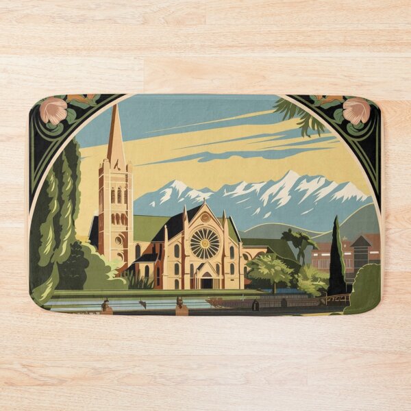 Item preview, Christchurch Vintage Travel Poster designed and sold by TravelerRat.