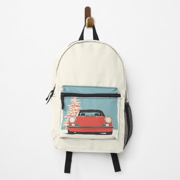 Item preview, Vintage red Porsche 911 964 Christmas Tree illustration designed and sold by blackdogshop.