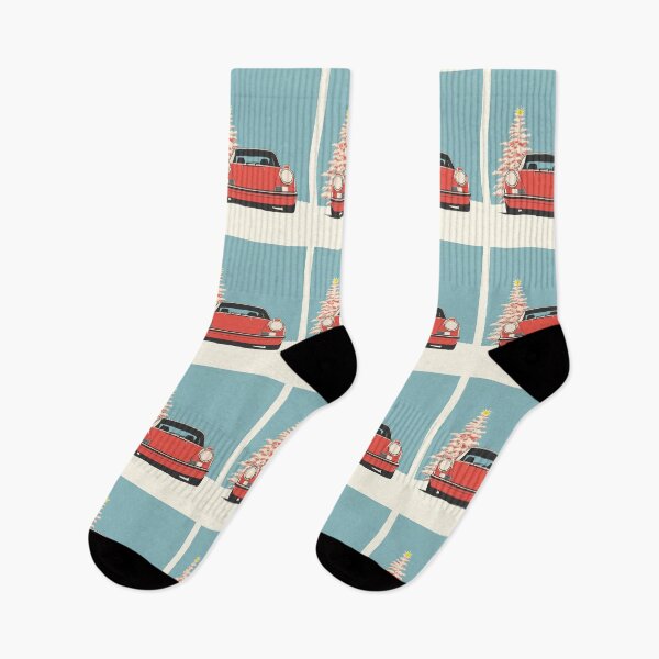 Item preview, Vintage red Porsche 911 964 Christmas Tree illustration designed and sold by blackdogshop.