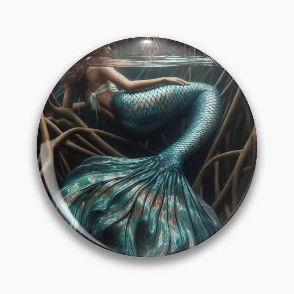 Item preview, Mangrove Roots Mermaid designed and sold by piscesmermaid.
