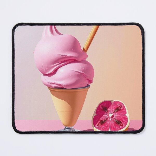 Item preview, Hyper Pink Dream: Gradient Ice Cream Illustration designed and sold by hjian8219.