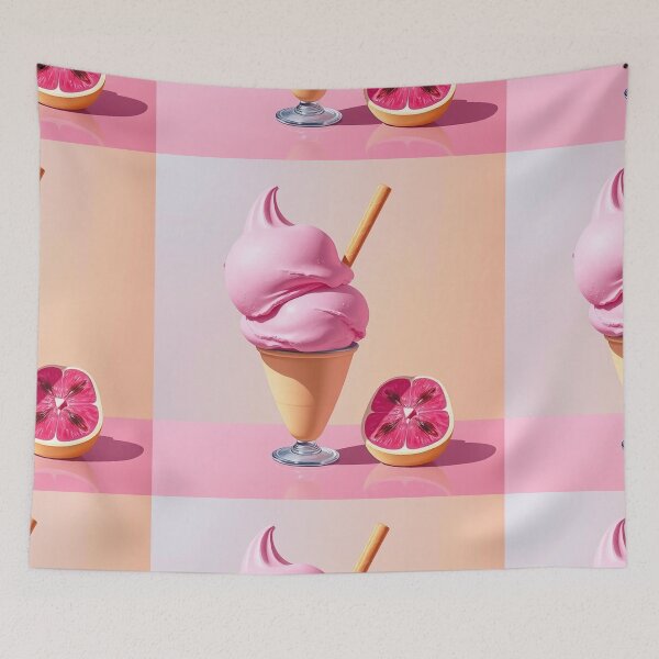 Item preview, Hyper Pink Dream: Gradient Ice Cream Illustration designed and sold by hjian8219.
