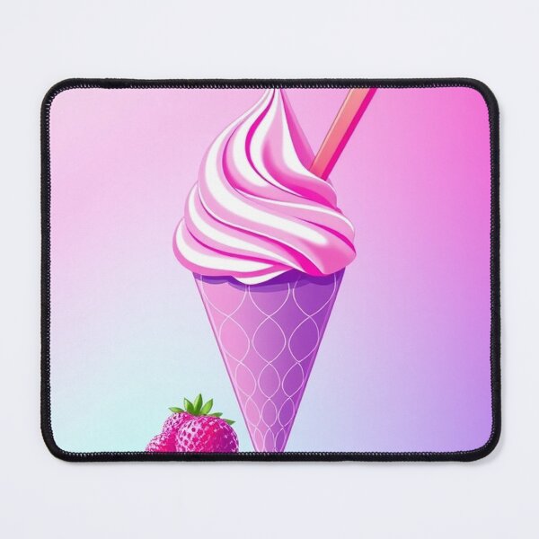 Item preview, Hyper Pink Dream: Gradient Ice Cream Illustration designed and sold by hjian8219.