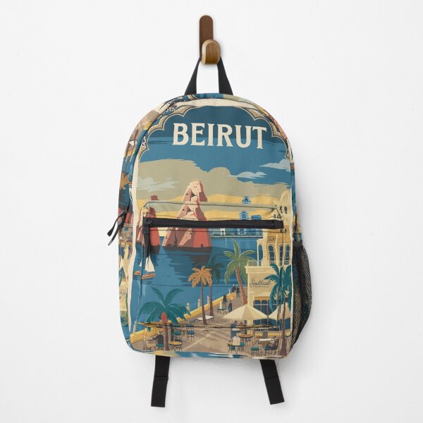Item preview, Beirut Vintage Travel Poster designed and sold by TravelerRat.